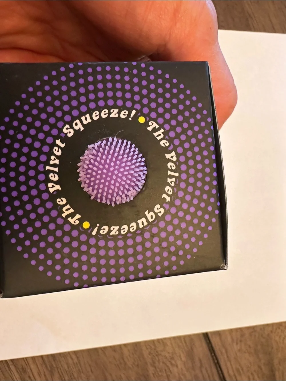 NeeDoh Fuzz Ball Purple NWT Velvet Sensory Squishy Fidget Toy Rare